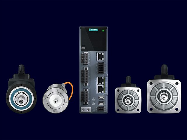 Siemens SINAMICS S210 servo drive with SIMOTICS motors